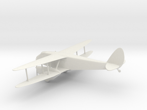 de Havilland DH.89 Dragon Rapide in White Natural Versatile Plastic: 1:64 - S