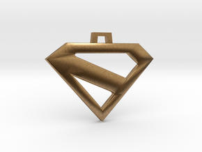 Superman Kingdom Come keychain/pendant in Natural Brass