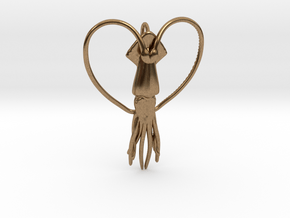 Squid Heart in Natural Brass