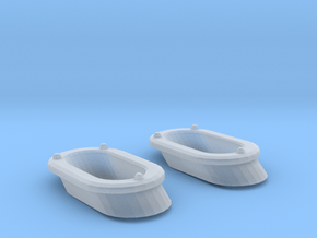 1/72 DKM Destroyer Anchor Chain Cover Set x2 in Smooth Fine Detail Plastic