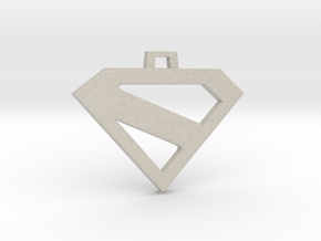 Superman Kingdom Come keychain/pendant in Natural Sandstone