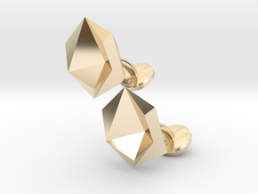 Cufflinks Origami  in 14K Yellow Gold