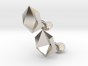 Cufflinks Origami  in Platinum