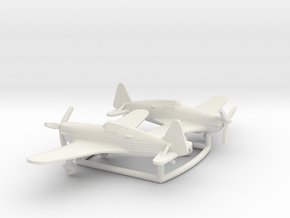 Morane-Saulnier M.S.406 in White Natural Versatile Plastic: 1:160 - N