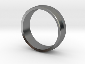 Alternative Penta Unisex Band Ring by V DESIGN LAB in Polished Silver