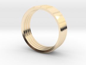 Penta Band Ring (4 Bands) by V DESIGN LAB in 14k Gold Plated Brass
