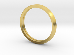 Penta Double Ring by V DESIGN LAB in Polished Brass