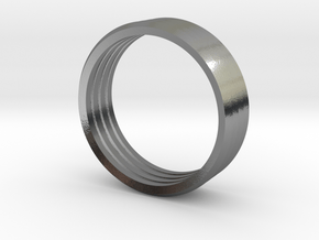 Penta Band Ring (4 Bands) by V DESIGN LAB in Polished Silver
