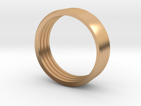 Penta Band Ring (4 Bands) by V DESIGN LAB in Polished Bronze