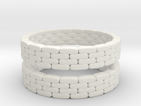 Sandbag Ring (x2) 1/100 in White Natural Versatile Plastic
