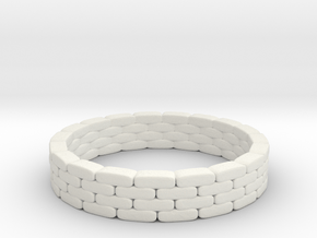 Sandbag Ring 1/87 in White Natural Versatile Plastic