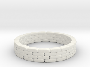 Sandbag Ring 1/43 in White Natural Versatile Plastic