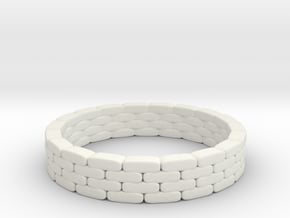 Sandbag Ring 1/35 in White Natural Versatile Plastic