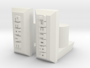 Transformers Barricade Knuckels Serve and Protect  in White Natural Versatile Plastic