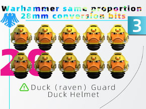 MK Galaxy Duck（raven）Guard Duck Helmet  Model 3 in Tan Fine Detail Plastic