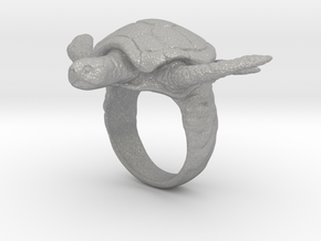 Turtle Ring in Aluminum: 10 / 61.5