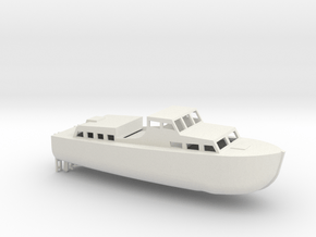 1/160 Scale 45 ft Rescue Boat USN in White Natural Versatile Plastic