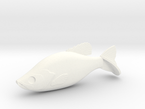 Crappie Bait 7" (178mm) in White Processed Versatile Plastic