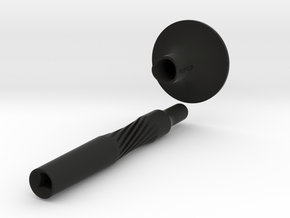 Dab Tool Extender and Base in Black Natural Versatile Plastic