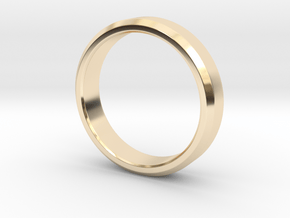 Beveled Ring in 14k Gold Plated Brass: 3 / 44
