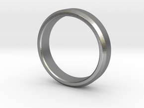 Beveled Ring in Natural Silver: 3 / 44