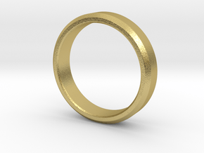 Beveled Ring in Natural Brass: 3 / 44