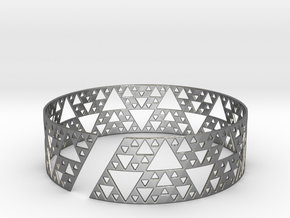 Sierpinski Bracelet in Polished Silver