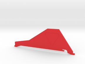 Captain Action Silver Streak Tail Fin in Red Processed Versatile Plastic