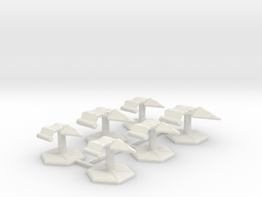7000 Scale Neo-Tholian Fleet Builder Collection SR in White Natural Versatile Plastic