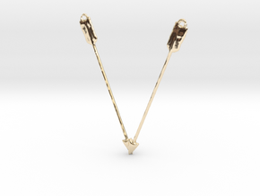 Archer Valentine Pendant in 14K Yellow Gold