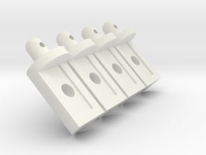 Tamiya Lunchbox Body Pegs in White Natural Versatile Plastic