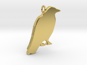 Crow in Polished Brass