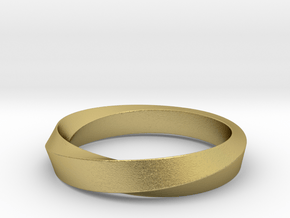  iRiffle Mobius Narrow Ring  I (Size 6.5) in Natural Brass