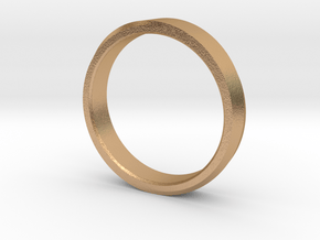 Surface Twist Ring in Natural Bronze: 5 / 49