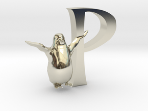 P-Pinguin in 14k White Gold