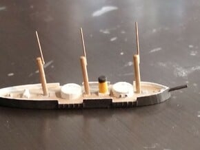 1/1250 HDMS Rolf Krake Ironclad in Smooth Fine Detail Plastic