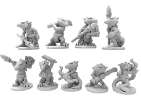 kobolds in White Natural Versatile Plastic