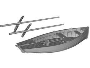 HObat50 - Old fishing boat in Tan Fine Detail Plastic