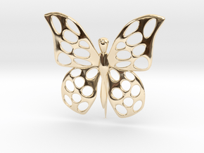 Visland Butterfly Pin in 14K Yellow Gold