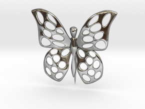 Visland Butterfly Pin in Polished Silver