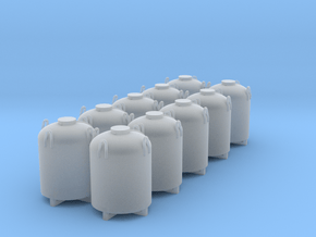 Cement Container - Set of 10 - Nscale in Smooth Fine Detail Plastic