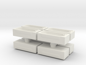 Modern Bath (x8) 1/120 in White Natural Versatile Plastic