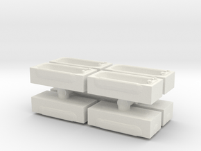 Modern Bath (x8) 1/144 in White Natural Versatile Plastic