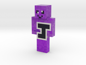 Jakey purple | Minecraft toy in Natural Full Color Sandstone