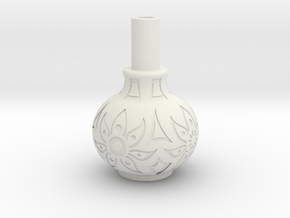 Table Flower Pot in White Natural Versatile Plastic