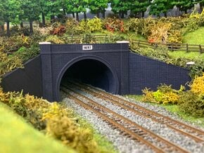 Catesby Tunnel 1897. Main Portal. N Gauge. Pt 1/4 in Tan Fine Detail Plastic