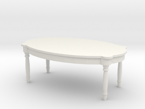 Antique Table 1/56 in White Natural Versatile Plastic