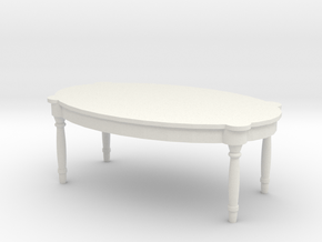 Antique Table 1/24 in White Natural Versatile Plastic