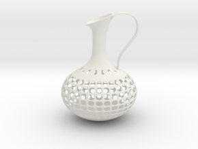 Vase 1900D in White Natural Versatile Plastic