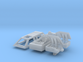 Snow speeder, Closed Canopy and Flaps, 1:144 in Smoothest Fine Detail Plastic